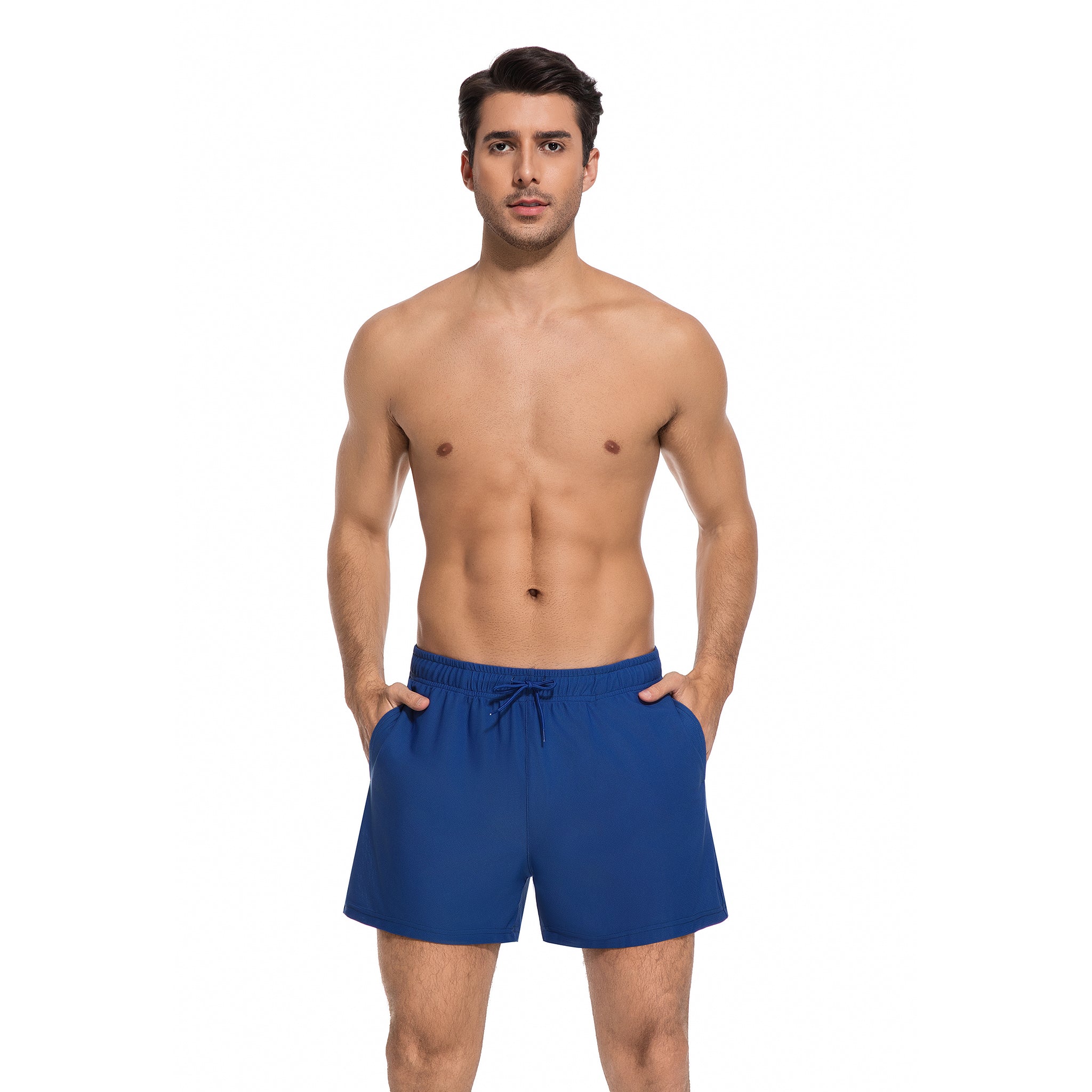 Qikini men's tan-through beach shorts
