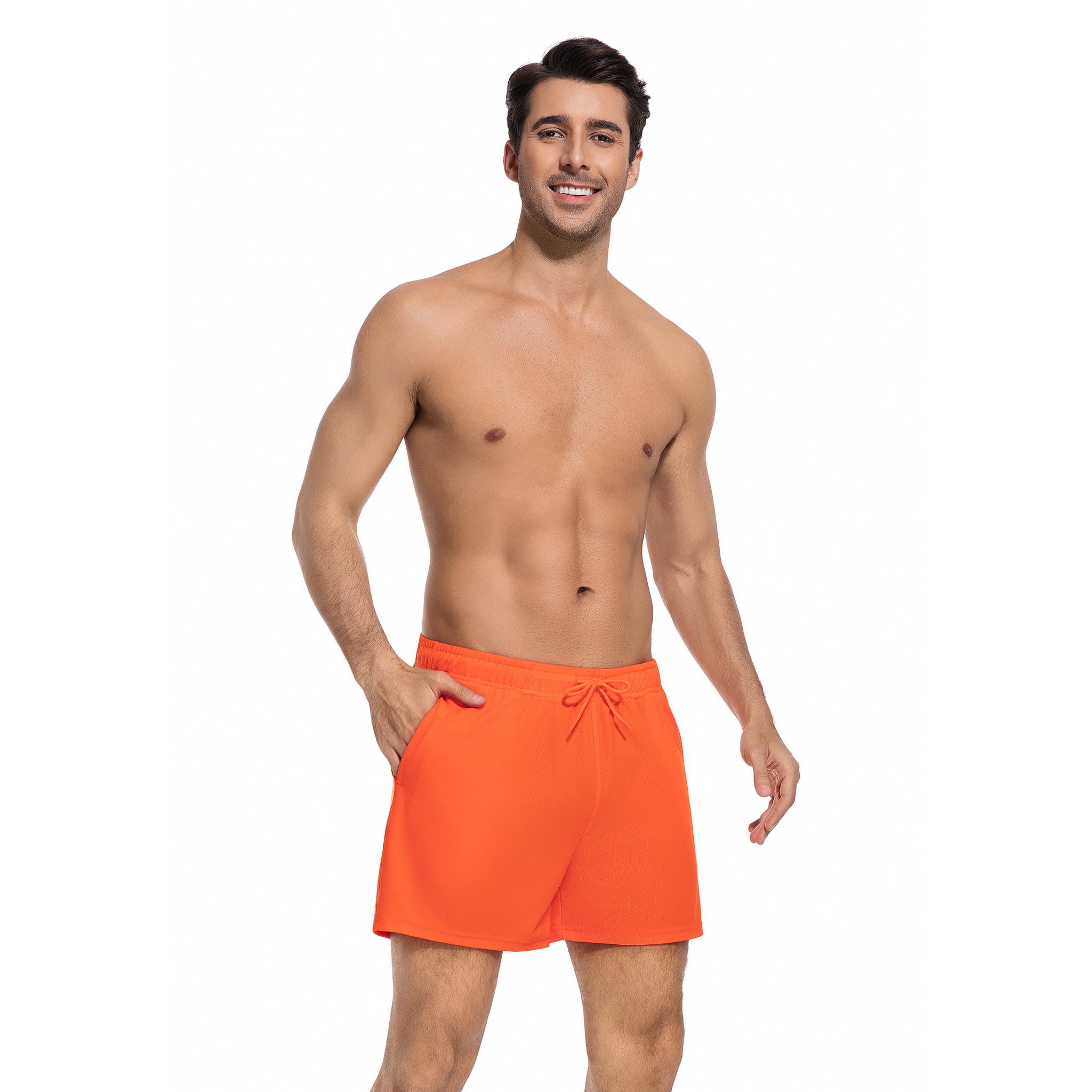 Qikini men's tan-through shorts color option